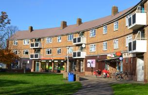 The row of shops, The Parade, Anstey Way, 14 November 2012.