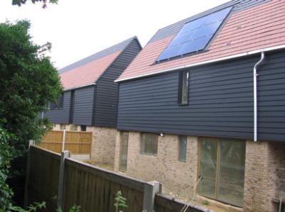 Houses nearing completion to the rear of Shelford Road. Photo: Elizabeth Rolph, 1 June 2014.