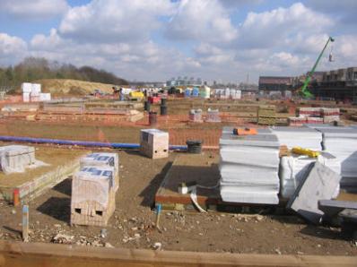 Progress with the Clay Farm Abode development to the rear of Shelford Road. Photo: Elizabeth Rolph, 14 March 2013.