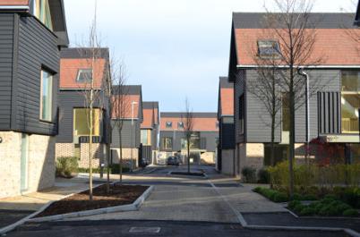 Newly completed homes in Royal Way, Abode development, 9 November 2014.