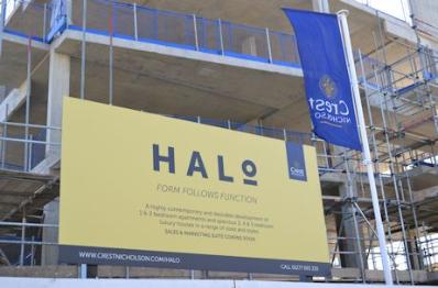 The Halo development sign, Lime Avenue, 11 April 2015.
