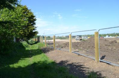 Groundworks on the Virido site to the rear of Foster Road, Clay Farm, 21 May 2015.