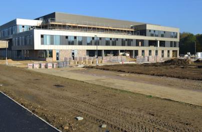 Progress with the construction of Trumpington Community College, 1 November 2015.