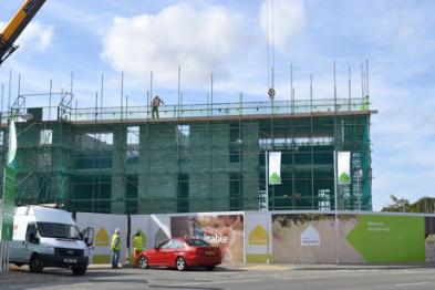 Construction work, Seven Acres area, Clay Farm. Photo: Andrew Roberts, 17 September 2012.