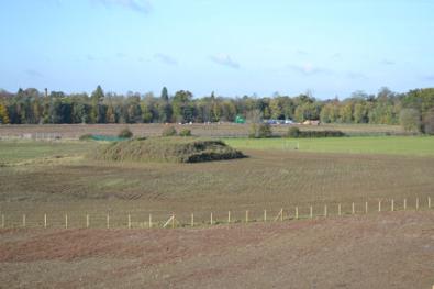 The northern part of the Clay Farm park, looking towards the area to be used for school sports fields. Photo: Andrew Roberts, 5 November 2012.