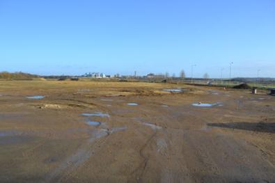 Looking across Clay Farm from the Showground track. Photo: Andrew Roberts, 3 December 2011