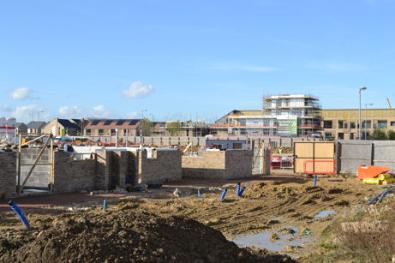 Progress with the second phase of the Abode development, Clay Farm. Photo: Andrew Roberts, 30 October 2013.