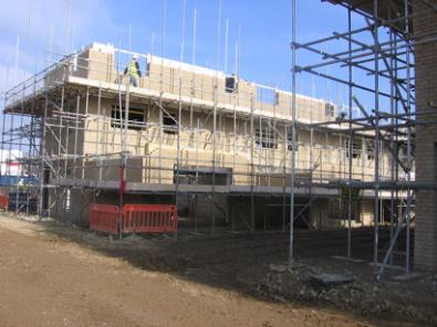 Progress with Phases 3 and 4 of the Glebe Farm development. Photo: Elizabeth Rolph, 27 February 2013.