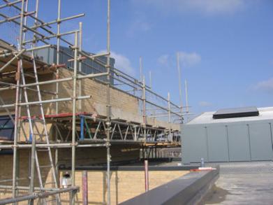 The roof of the Glebe Farm show home. Photo: Elizabeth Rolph, 2 April 2012.