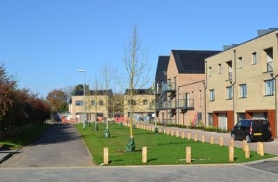 Newly completed homes on Harvest Road, Novo development, 28 October 2014.