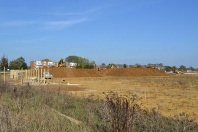 Infrastructure work on Glebe Farm. Photo: Andrew Roberts, 14 October 2011,