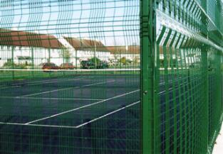 The new tennis court, King George V Playing Field, November 2007