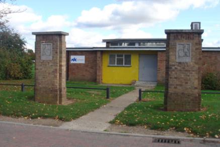 Front of the Pavilion, at the start of building work, October 2008