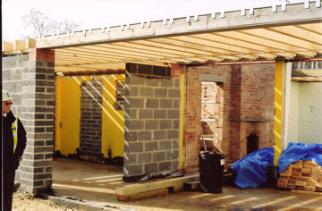 Progress with the work on the Pavilion: youth room, 11 March 2009