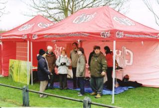 Public session on a stormy day near the Pavilion, 28 March 2009