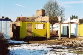 Work underway on the renovation of the Pavilion, February 2009