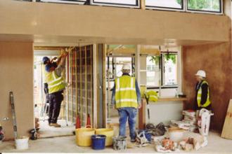 Progress on the interior of the Pavilion, 3 June 2009