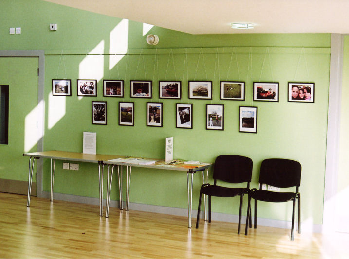 Youth project photographic display, ready for the opening of the Pavilion, 14 November 2009 (Pavilion3714_1109)
