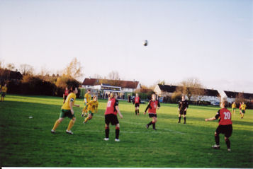 Football match between Histon Hornets and Norwich City Reserves at the opening of the Pavilion, 15 November 2009. Photo: Wendy Roberts. (Pavilion3736_1109)