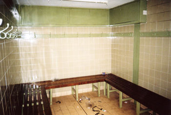 Interior of the Pavilion before renovation: changing room, June 2008