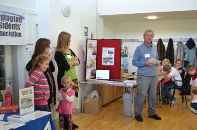 Andrew Roberts talking about the Pavilion and the TRA at the Pavilion�s 5th birthday party. Photo: Wendy Roberts, 25 October 2014.