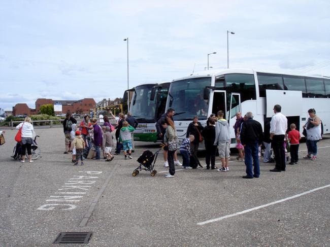 Arriving in Hunstanton during the summer trip, 23 July 2011. Photo: Liz Woodham.