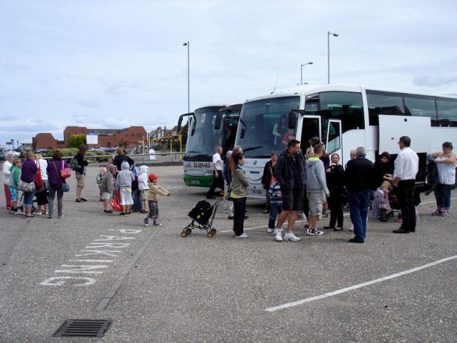 Arriving in Hunstanton during the summer trip, 23 July 2011. Photo: Liz Woodham.