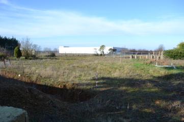 The Trumpington Meadows site from the service road, looking towards the John Lewis building, 27 February 2011