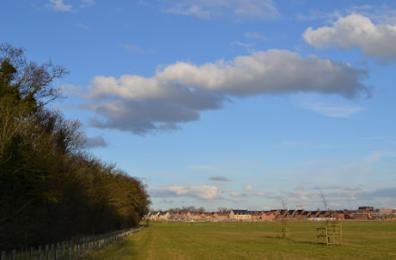 Cloudscape, Trumpington Meadows Country Park. Photo: Andrew Roberts, 4 March 2016.